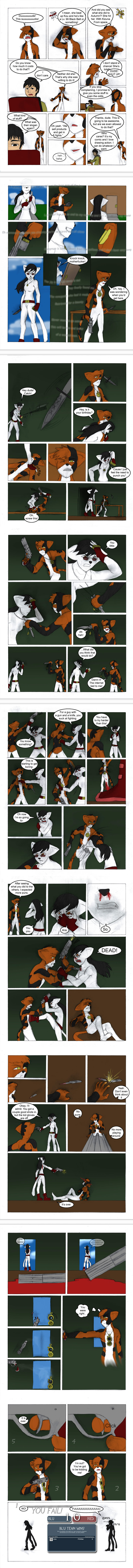 Candybooru image #2992, tagged with Aria Dancing-sword_(Artist) Holden Kou blood comic fankiller weapon